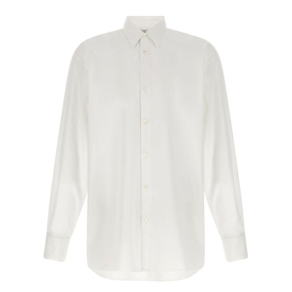 Dries Van Noten White Cotton Men's Blouse